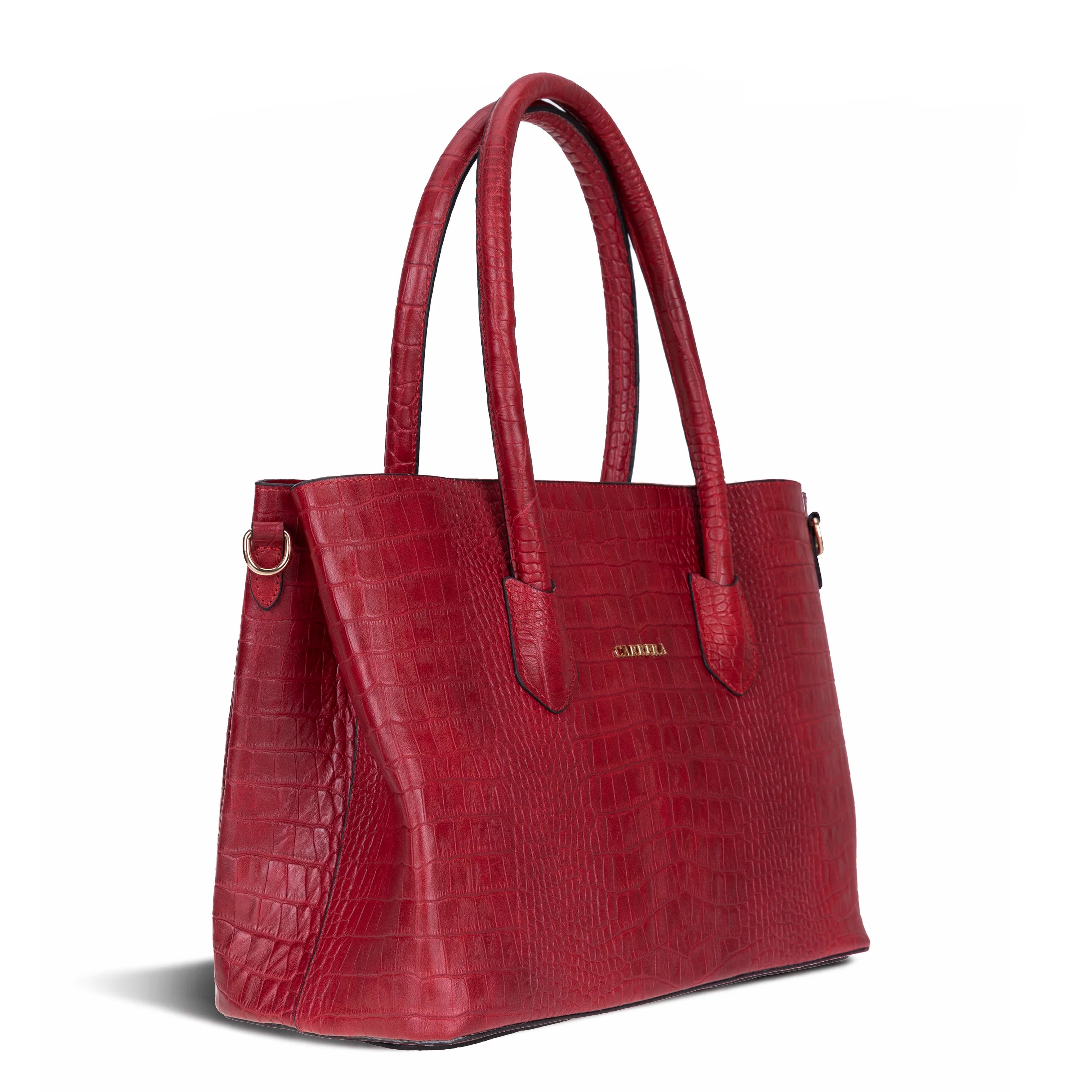 Carrera Novelya – Full-Grain Croco Embossed Leather Women's Bag