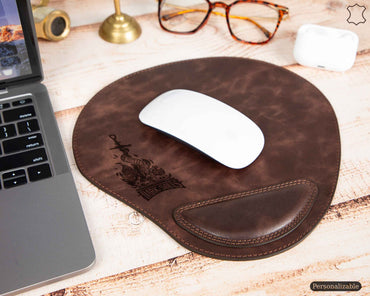Cushioned Leather Mouse Pad