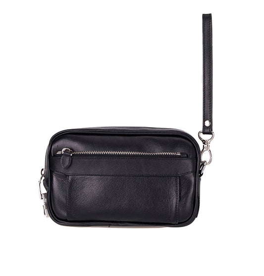 Elara Leather Handbag – Handcrafted Unisex Travel Organizer