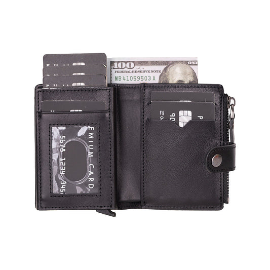 Handmade Pop Up Leather Card Holder