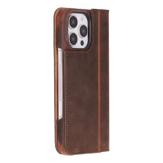 Leather iPhone 16 Pro Max Folio Case