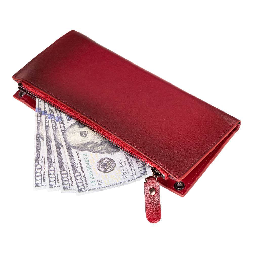 Lozan Strap Genuine Leather Crossbody Phone Wallet