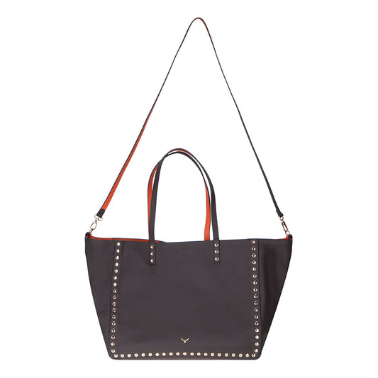 Reversible Studded Leather Tote Bag