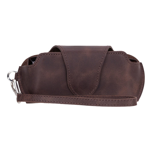 Riviera Leather Glasses Case with Strap