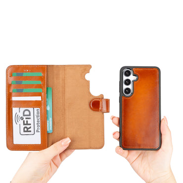 Samsung Galaxy S24 Plus Leather Detachable Wallet Case