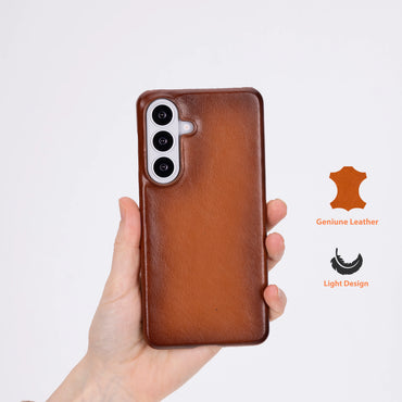 Samsung Galaxy S26 Genuine Leather Case - Ultra-Slim Magnetic