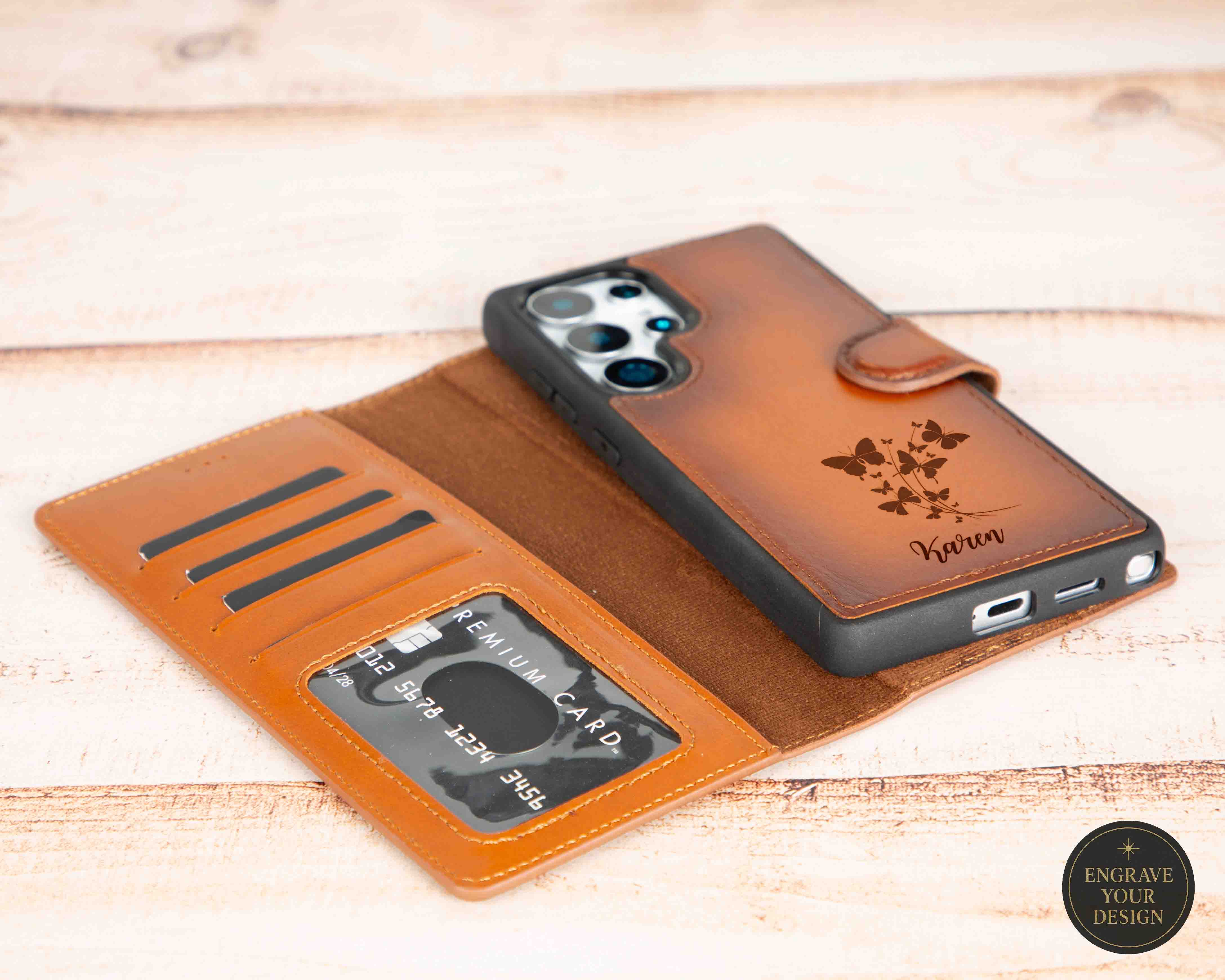 Samsung Galaxy S26 Plus Detachable Leather Wallet Case