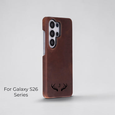 Samsung Galaxy S26 Plus Genuine Leather Case - Ultra-Slim Magnetic