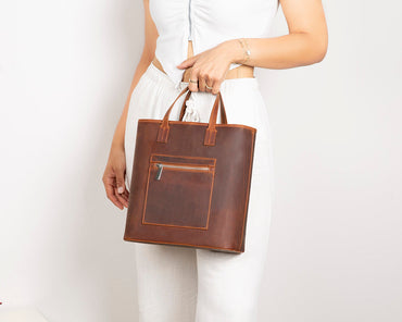 Seraya Genuine Leather Tote Bag
