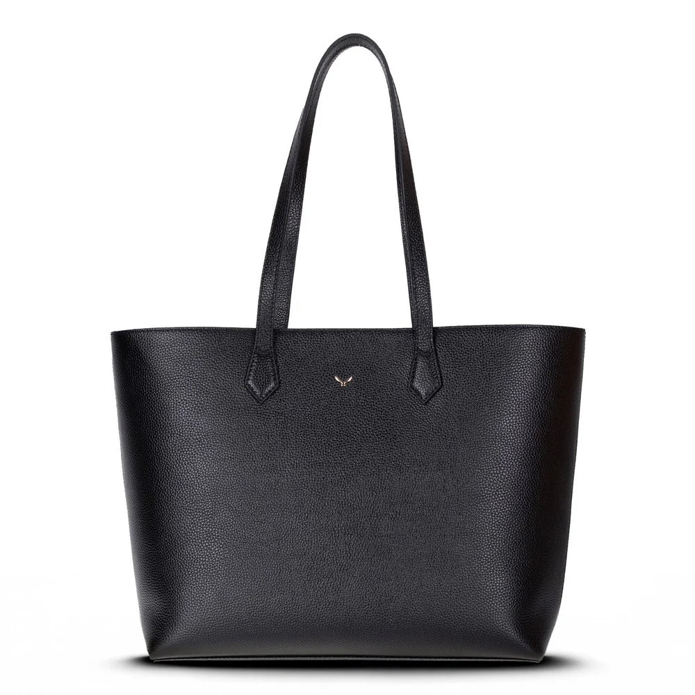 Solea Large Leather Shoulder Bag with Suede Lining