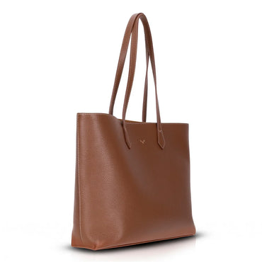 Solea Large Leather Shoulder Bag with Suede Lining