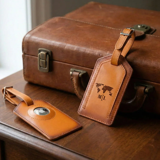 Premium genuine leather travel essentials for modern professionals by Luxara Crafts
