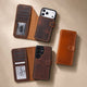Premium genuine leather phone case with refined everyday carry style by Luxara Crafts