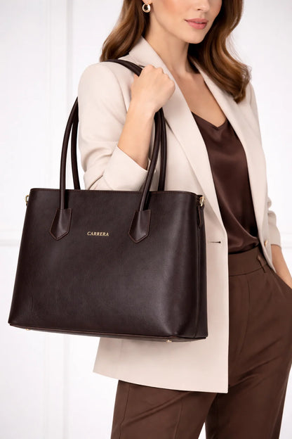 Carrera Novelya – Full-Grain Croco Embossed Leather Women's Bag