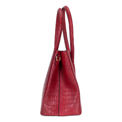 Carrera Novelya – Full-Grain Croco Embossed Leather Women's Bag
