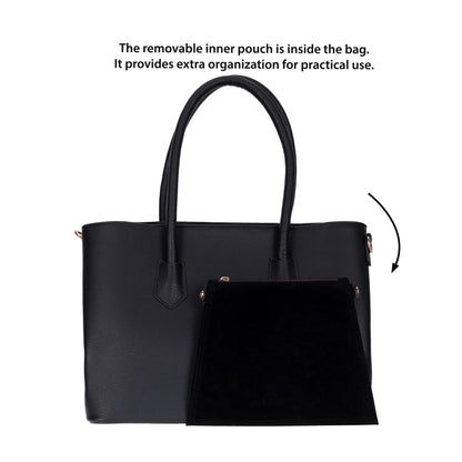 Carrera Novelya – Full-Grain Croco Embossed Leather Women's Bag