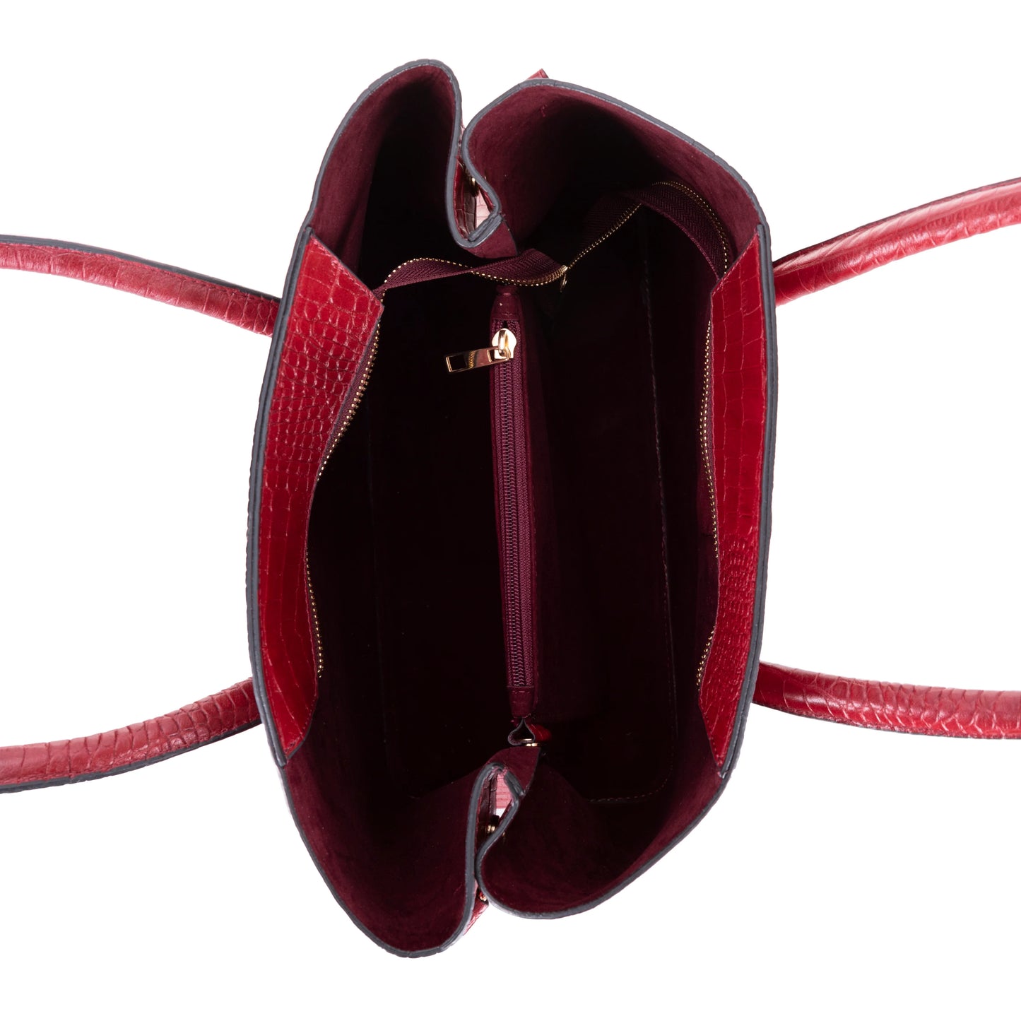 Carrera Novelya – Full-Grain Croco Embossed Leather Women's Bag