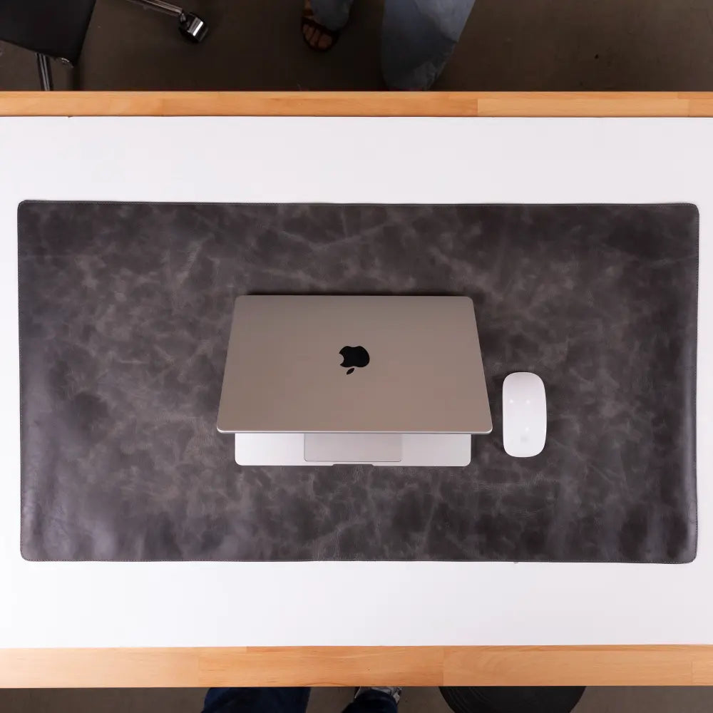 Natural Leather Desk Mat 14.6" x 31.5" (37 Cm x 80 Cm)