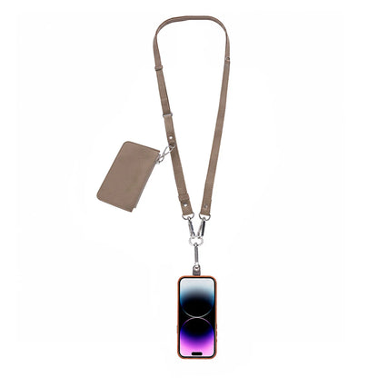 PU Leather Phone Strap Wallet Set Clip-On Crossbody FlexGo