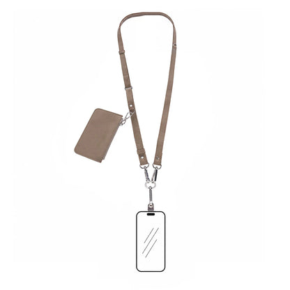 PU Leather Phone Strap Wallet Set Clip-On Crossbody FlexGo