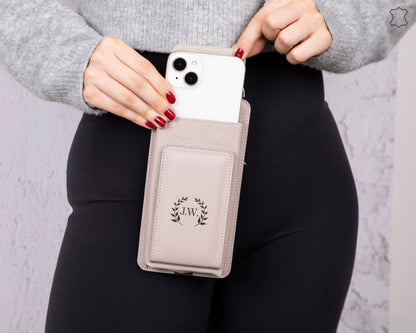 Avjin Leather Crossbody Phone Bag with Card Holder