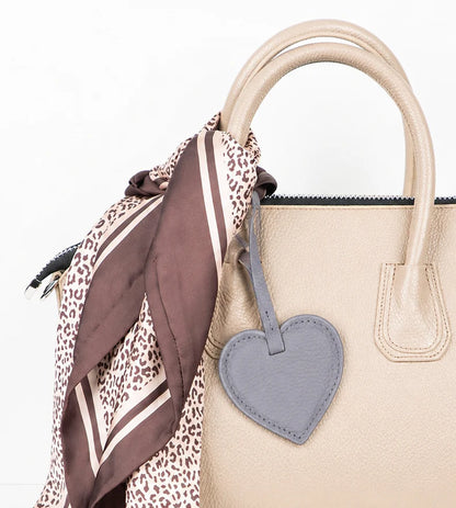 Heart Leather Bag Charm - 5-Pack