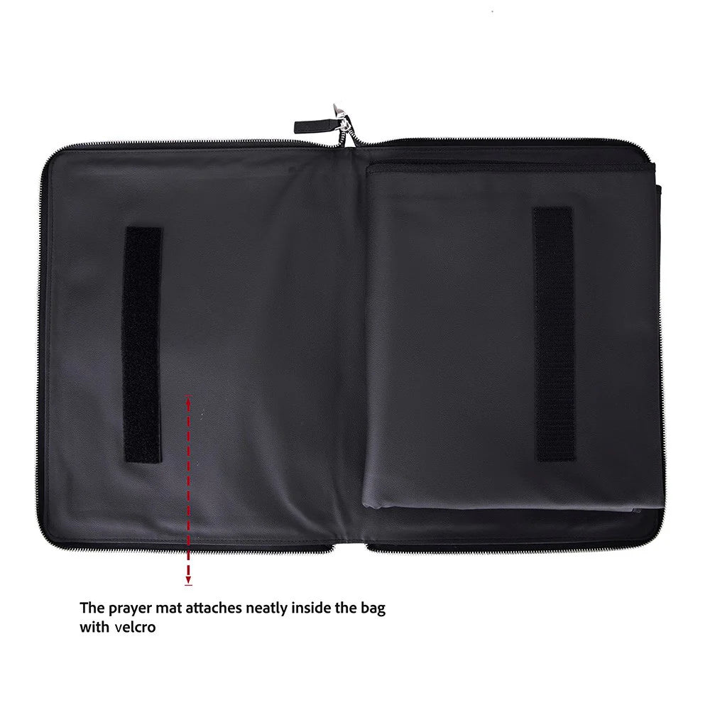 Leather Prayer Rug with Zipper Leather Case
