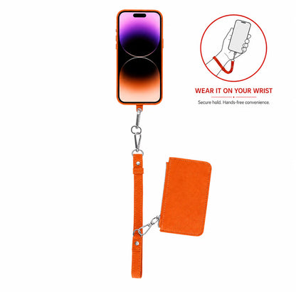 PU Leather Phone Strap Wallet Set Clip-On Crossbody FlexGo