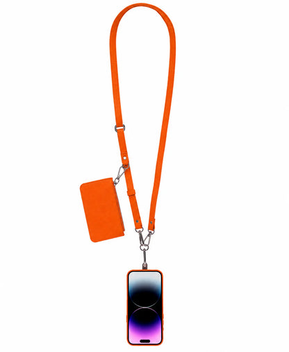 PU Leather Phone Strap Wallet Set Clip-On Crossbody FlexGo