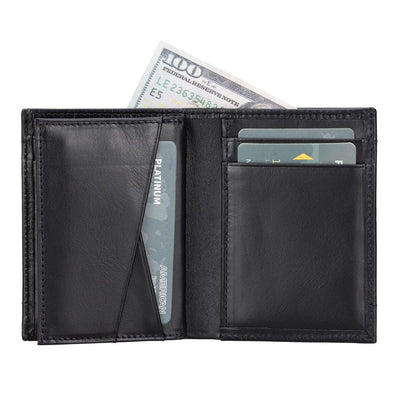 Full Grain Leather Card Holder With AirTag Slot