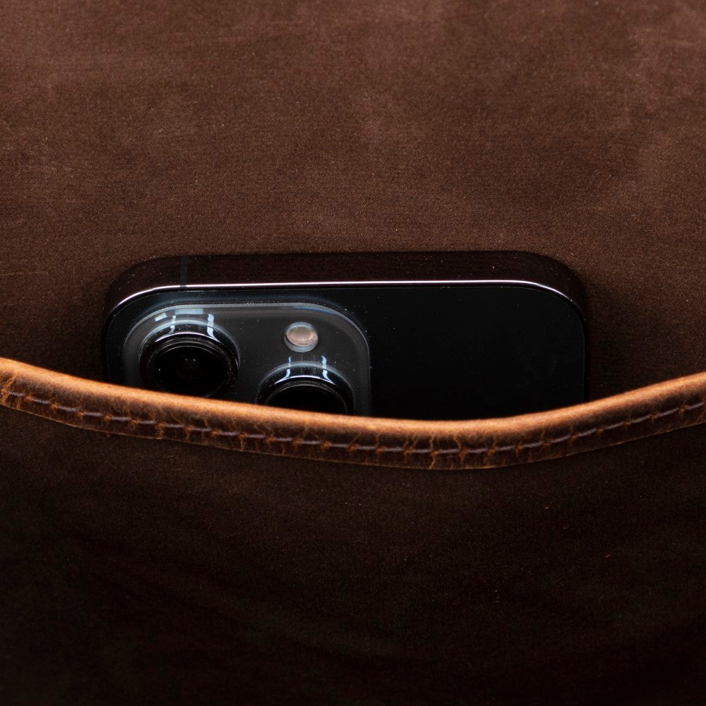 Apollo Leather Business Briefcase / Laptop Bag 16"