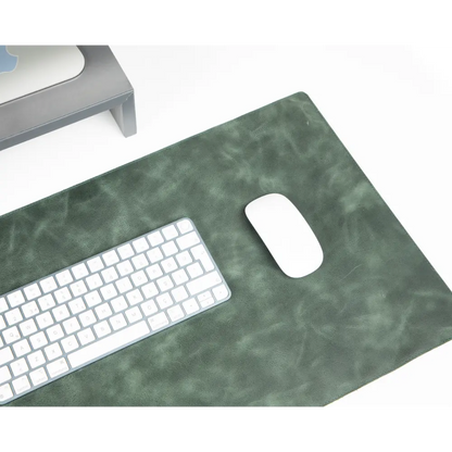Natural Leather Desk Mat 14.6" x 31.5" (37 Cm x 80 Cm)