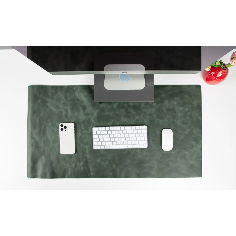 Natural Leather Desk Mat 14.6" x 31.5" (37 Cm x 80 Cm)