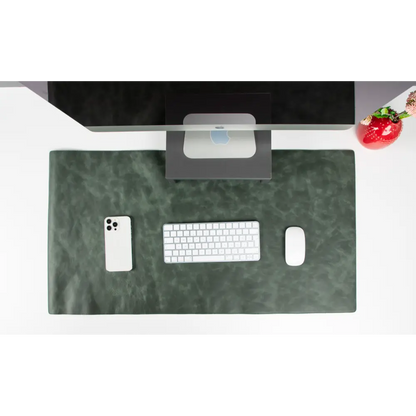 Natural Leather Desk Mat 14.6" x 31.5" (37 Cm x 80 Cm)