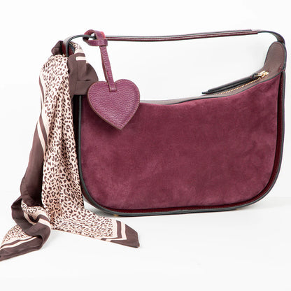 Heart Leather Bag Charm - 5-Pack