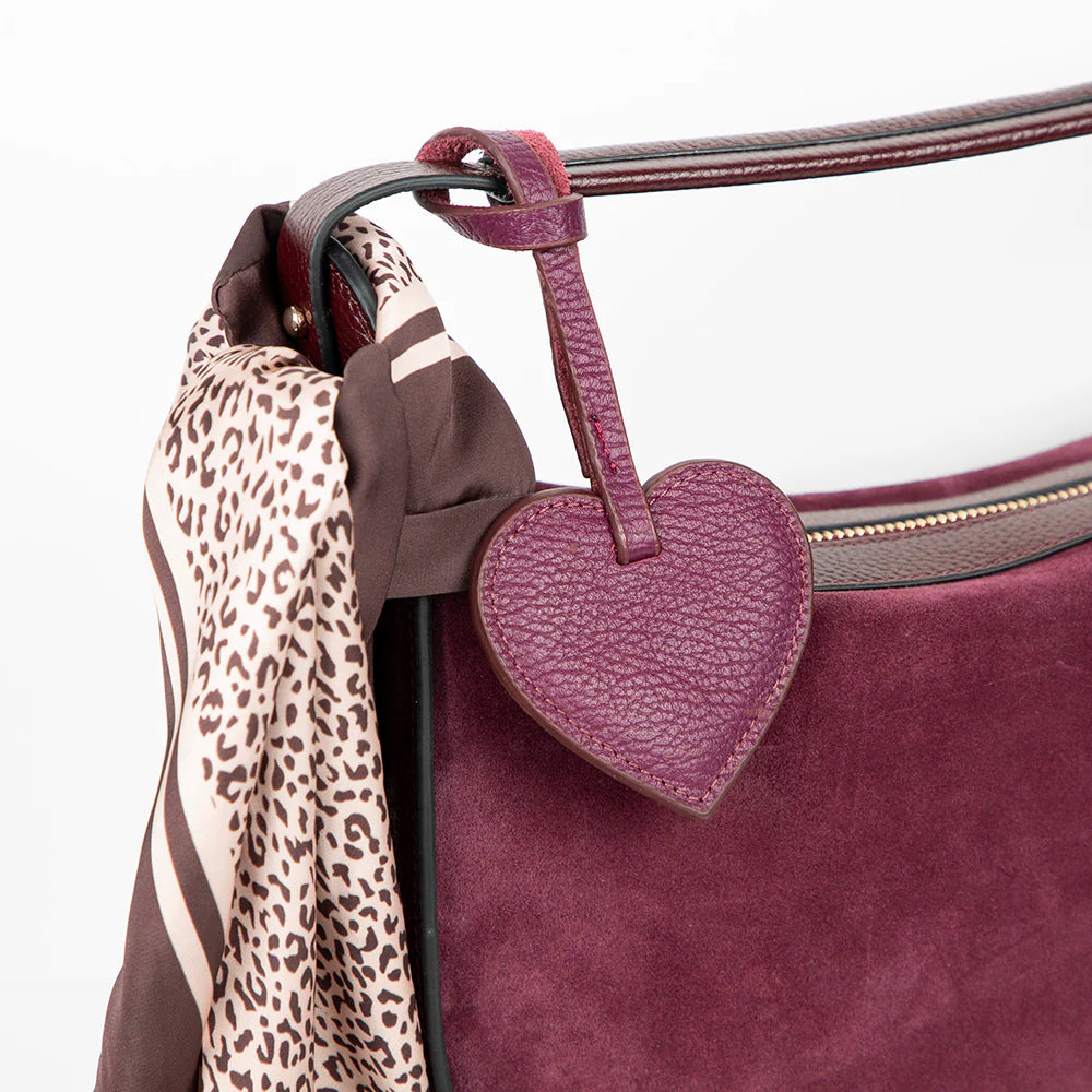 Heart Leather Bag Charm - 5-Pack