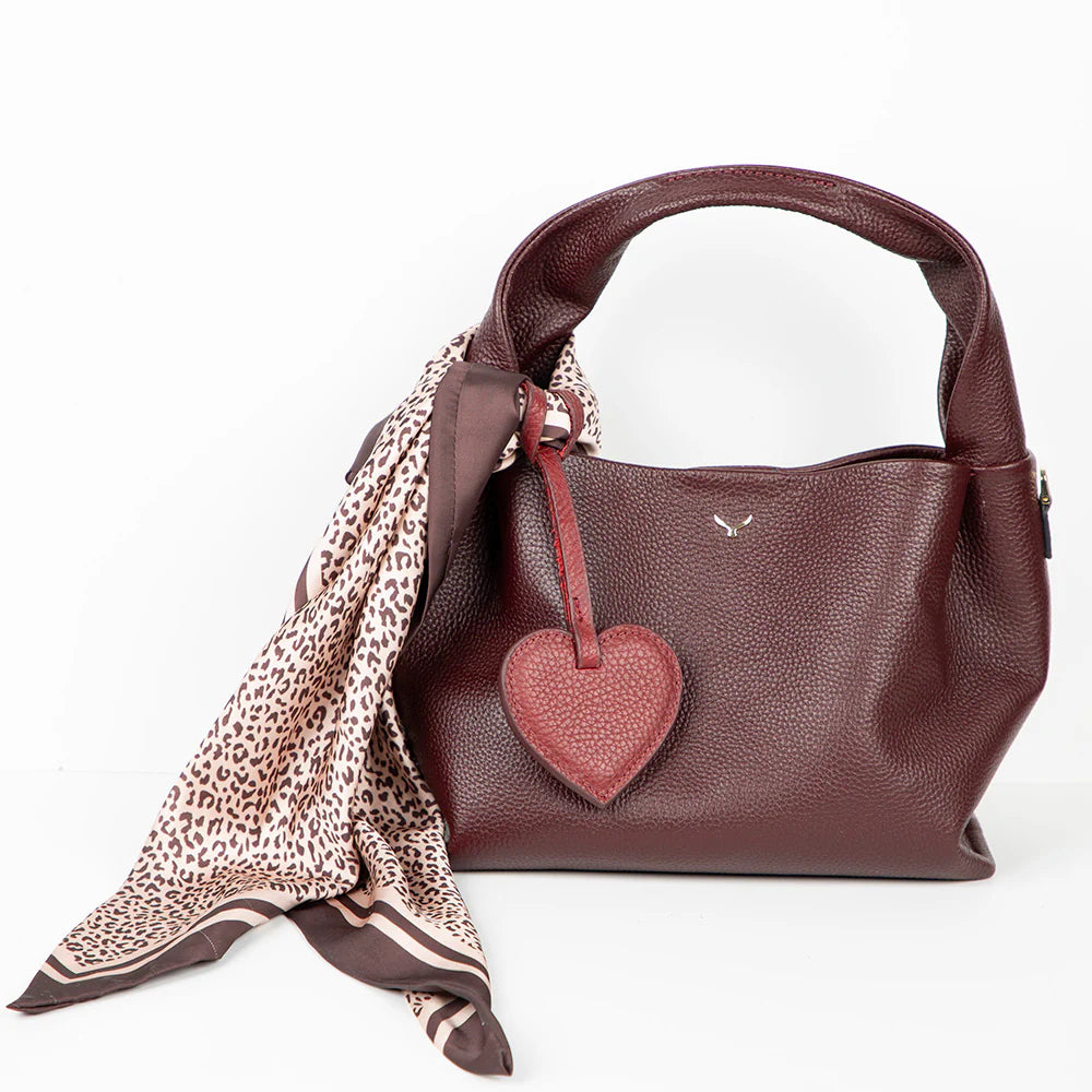 Heart Leather Bag Charm - 5-Pack