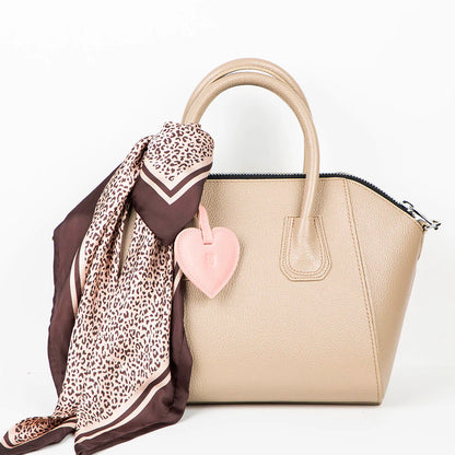 Heart Leather Bag Charm - 5-Pack