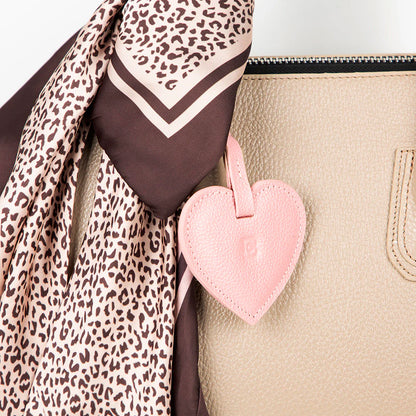 Heart Leather Bag Charm - 5-Pack