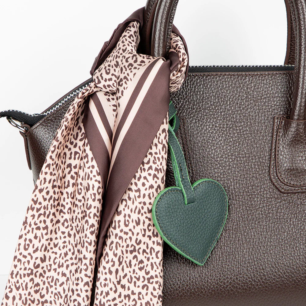 Heart Leather Bag Charm - 5-Pack