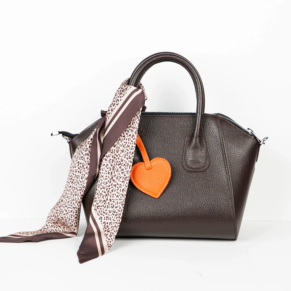 Heart Leather Bag Charm - 5-Pack