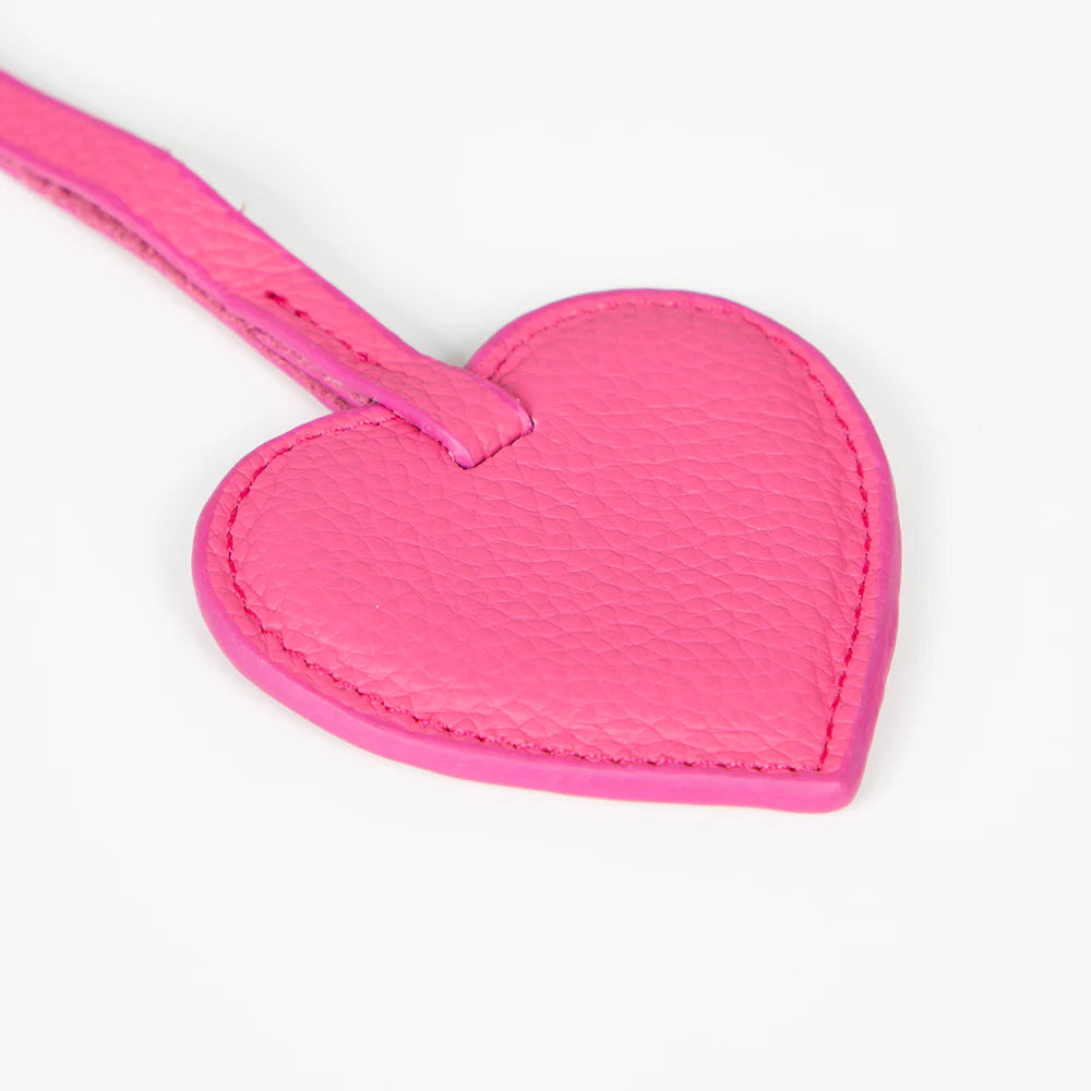 Heart Leather Bag Charm - 5-Pack