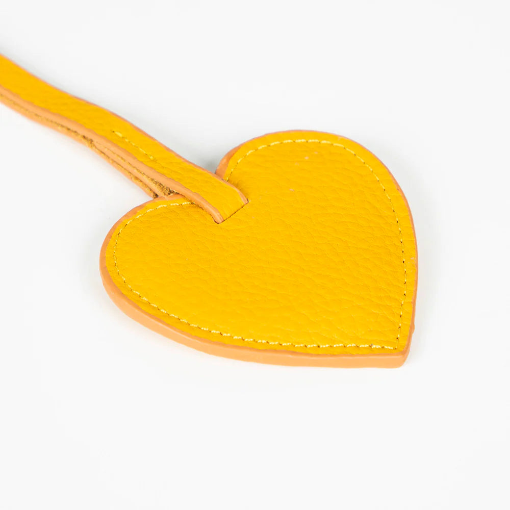 Heart Leather Bag Charm - 5-Pack