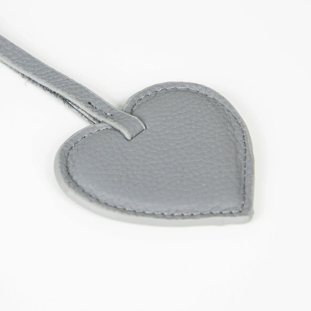 Heart Leather Bag Charm - 5-Pack