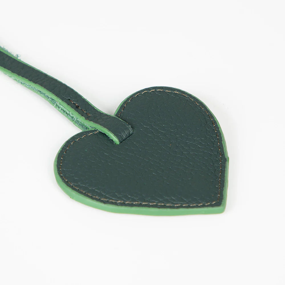 Heart Leather Bag Charm - 5-Pack