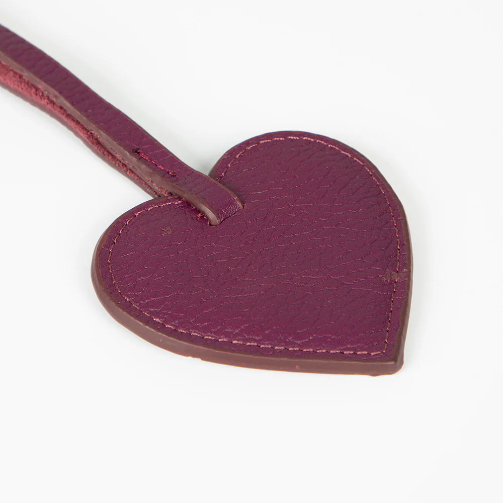 Heart Leather Bag Charm - 5-Pack