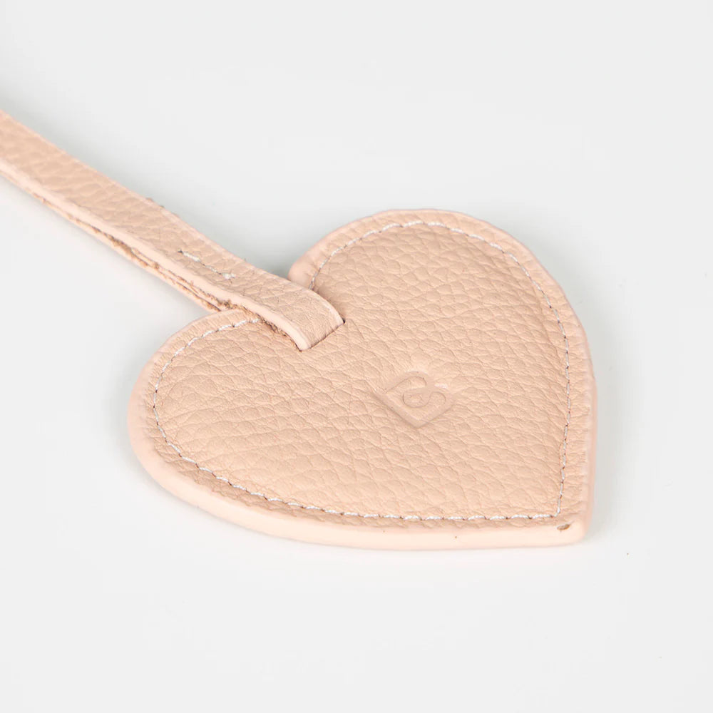 Heart Leather Bag Charm - 5-Pack