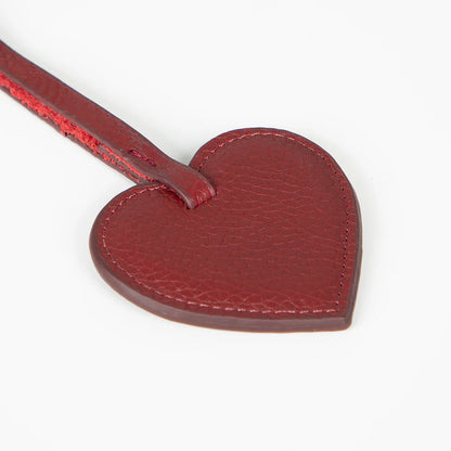 Heart Leather Bag Charm - 5-Pack