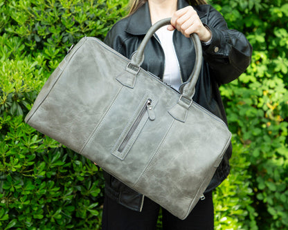Genuine Leather Weekend Duffel Bag