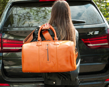 Genuine Leather Weekend Duffel Bag